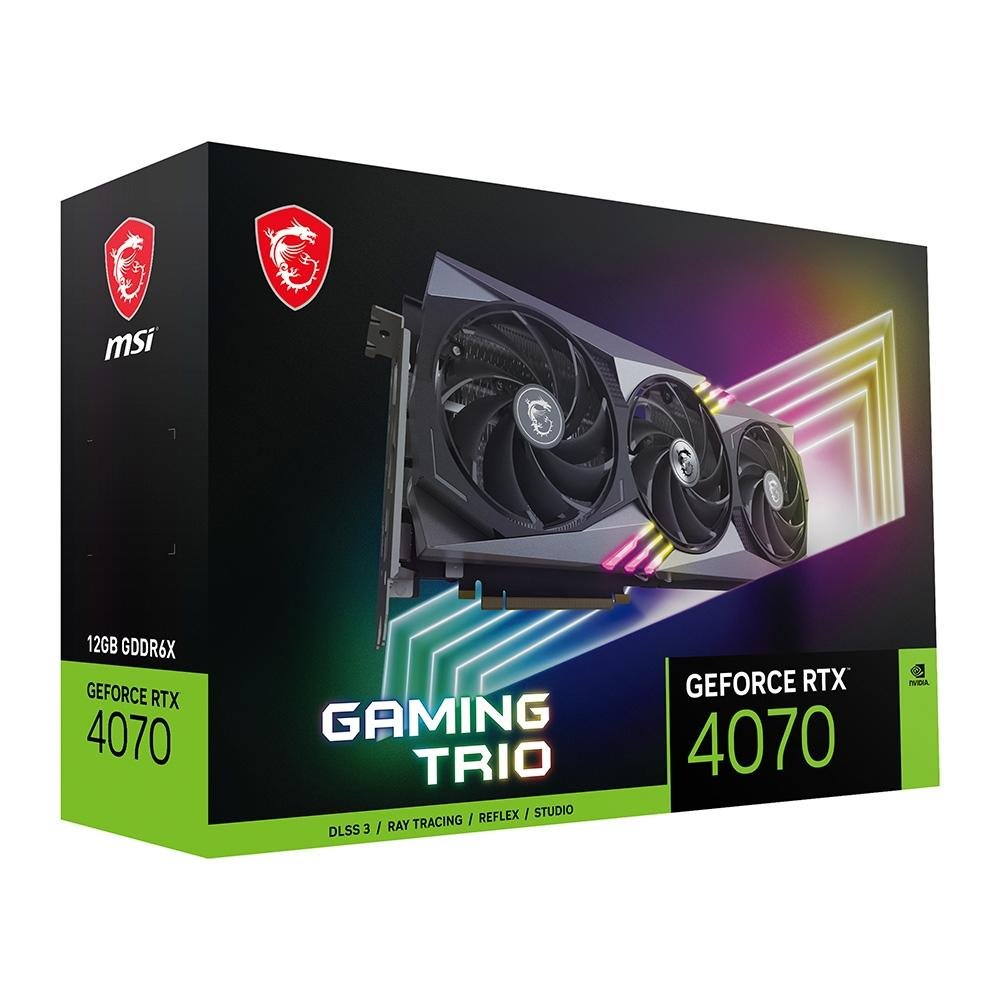 美品 ⭐︎ MSI RTX 4070 Ti / GAMING X TRIO 12G Placa de Vídeo RTX 4070 Gaming Trio 12G | KaBuM!