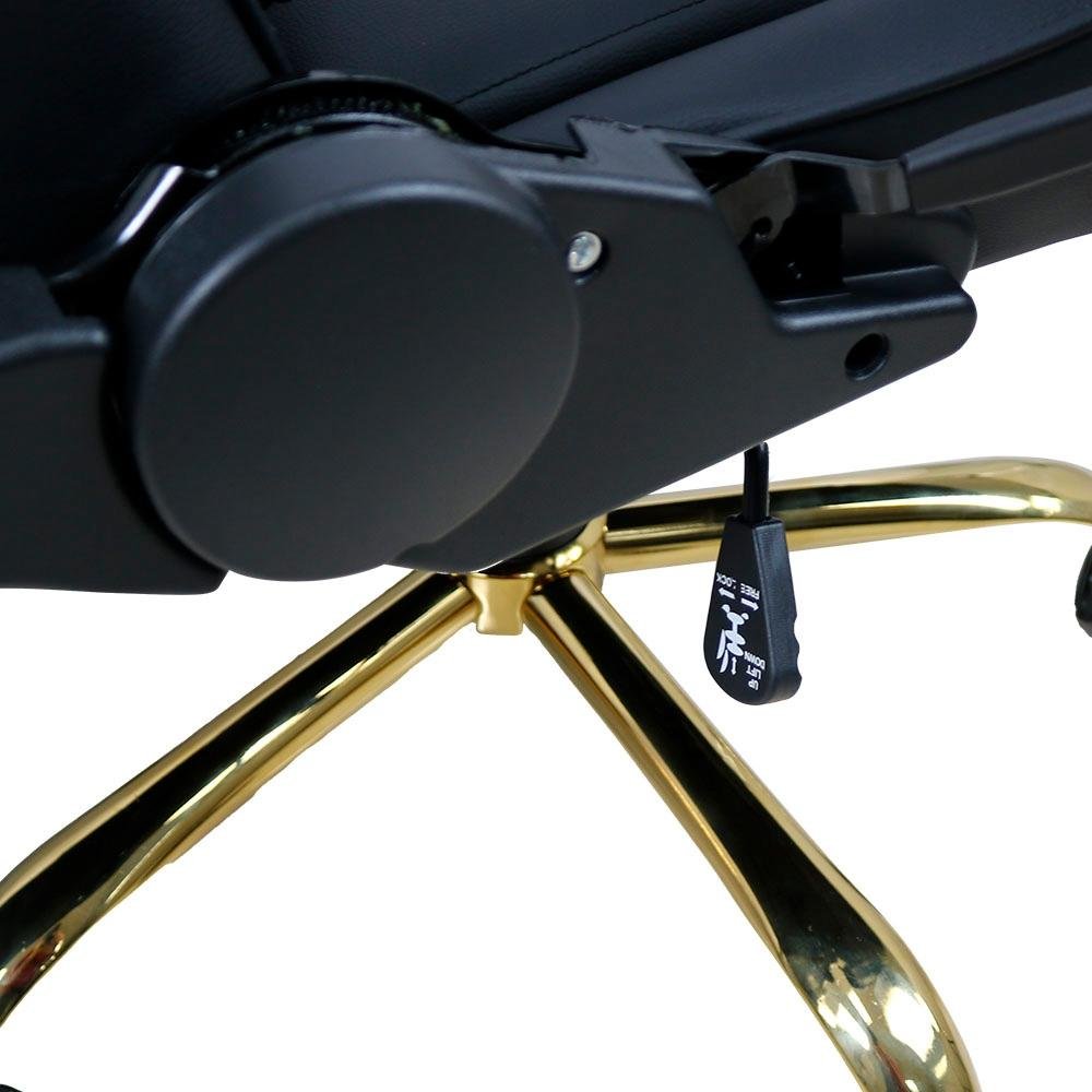 Cadeira Gamer Mymax MX7, Até 150kg, Com Almofadas, Reclinável, Descanso de Braço 2D, Preto Gold Edition - MGCH-002/BK Cadeira Gamer Mymax MX7, Até 150kg, Com Almofadas, Reclinável, Descanso de Braço 2D, Preto Gold Edition - MGCH-002/BK
