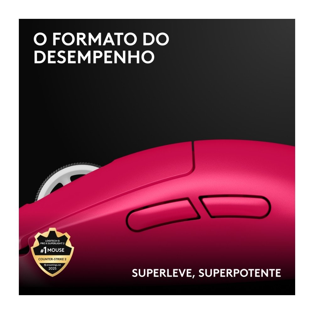 Logitech G Pro X Superlight 2 Rosa | KaBuM!