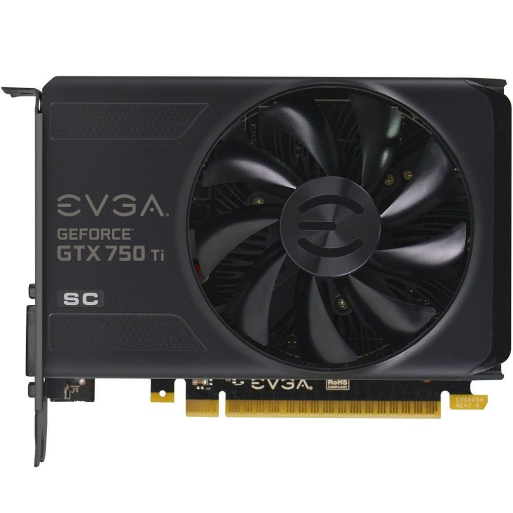 Placa de Vídeo VGA NVIDIA EVGA GEFORCE GTX 750 TI 2GB SC DDR5 128 bits PCI-E 3.0 02G-P4-3753-KR Placa de Vídeo VGA NVIDIA EVGA GEFORCE GTX 750 TI 2GB SC DDR5 128 bits PCI-E 3.0 02G-P4-3753-KR