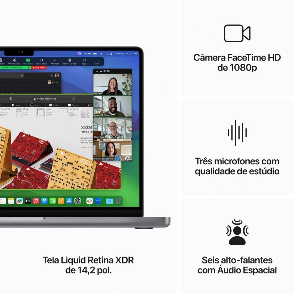 Notebook MacBook Pro Apple Tela Retina 14 | KaBuM!
