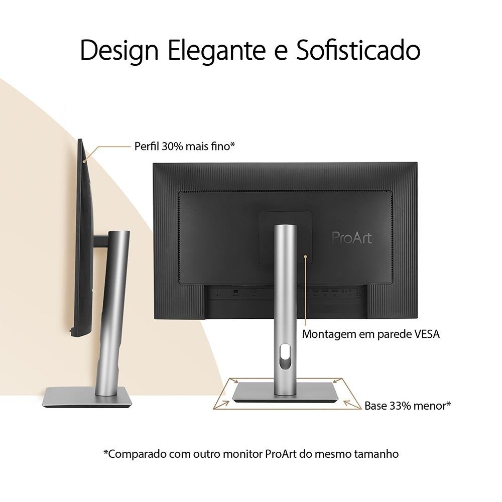 Monitor Profissional ASUS ProArt 32", 4K, IPS, HDR, USB-C, Altura Ajustável, Som Integrado - PA329CRV Monitor Profissional ASUS ProArt 32", 4K, IPS, HDR, USB-C, Altura Ajustável, Som Integrado - PA329CRV