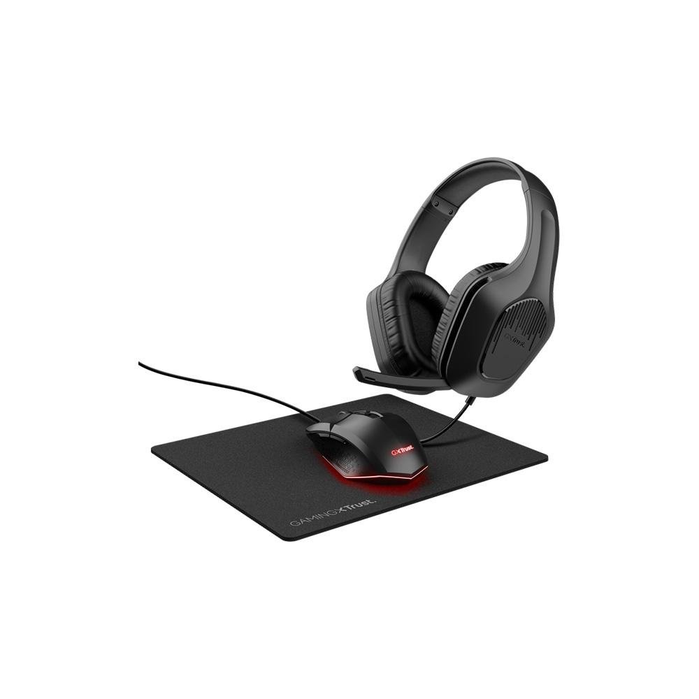 Kit Gamer GXTrust 790 TRIDOX, Headset, Mo| KaBuM!