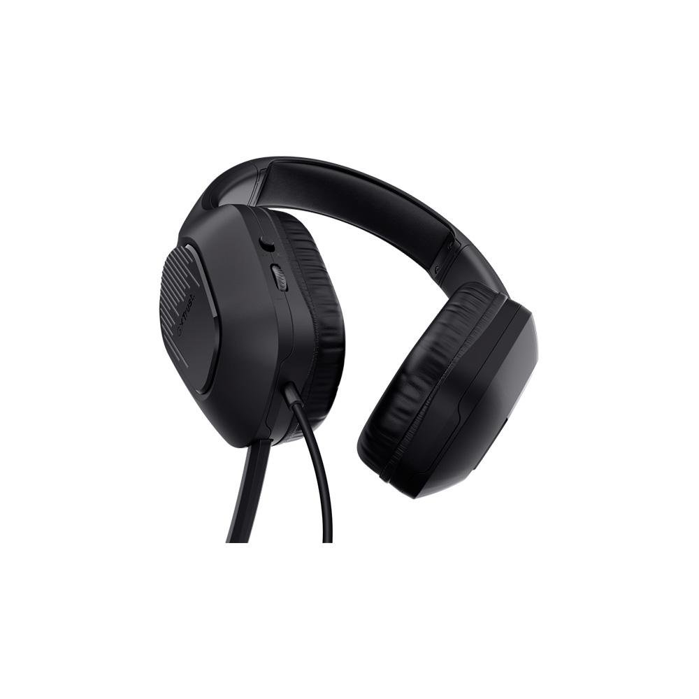 Kit Gamer GXTrust 790 Headset com Microfone, Mouse LED 6400 DPI, Mousepad Antiderrapante, Preto - 25117