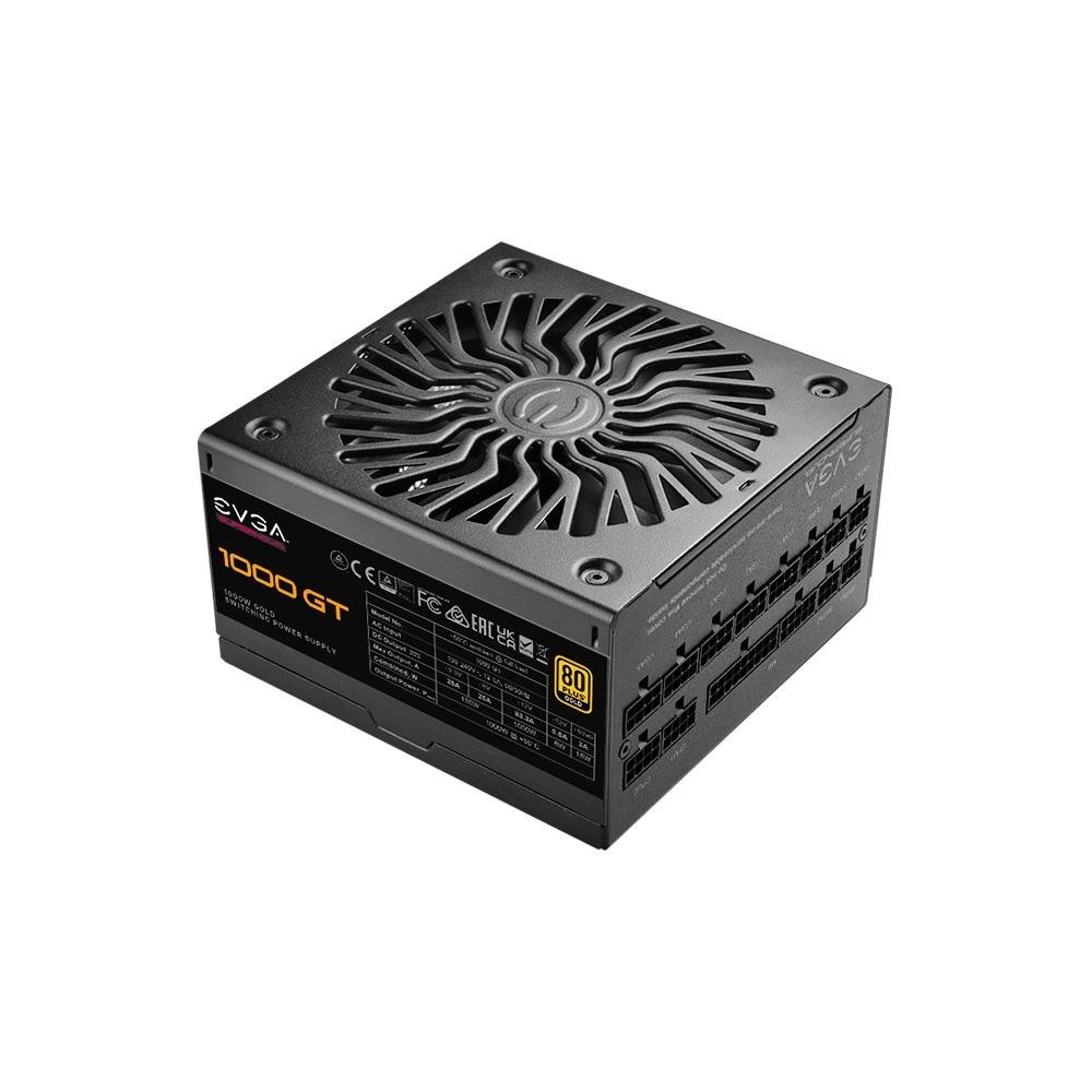 Fonte EVGA Super NOVA 1000 GT, 1000W, 80 Plus Gold, Modular, Preto - 220-GT-1000-X1