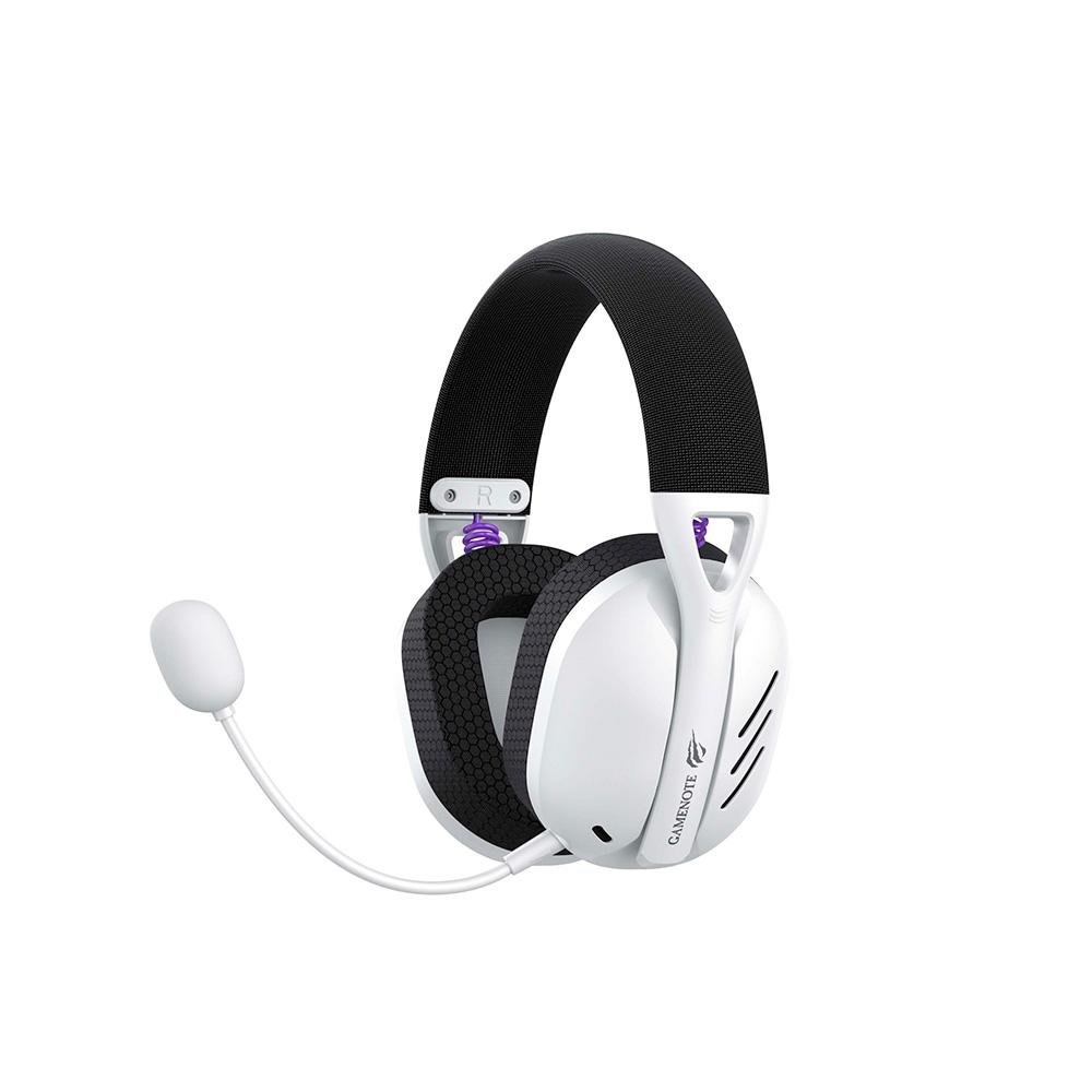 Headset Gamer Sem Fio Havit Fuxi H3, 7.1 surround, Driver 40mm, Bluetooth e USB, Preto e Branco - Fuxi-H3 Black White