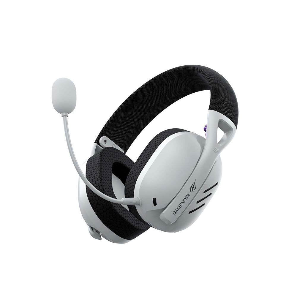 Headset Gamer Sem Fio Havit Fuxi H3, 7.1 surround, Driver 40mm, Bluetooth e USB, Preto e Branco - Fuxi-H3 Black White