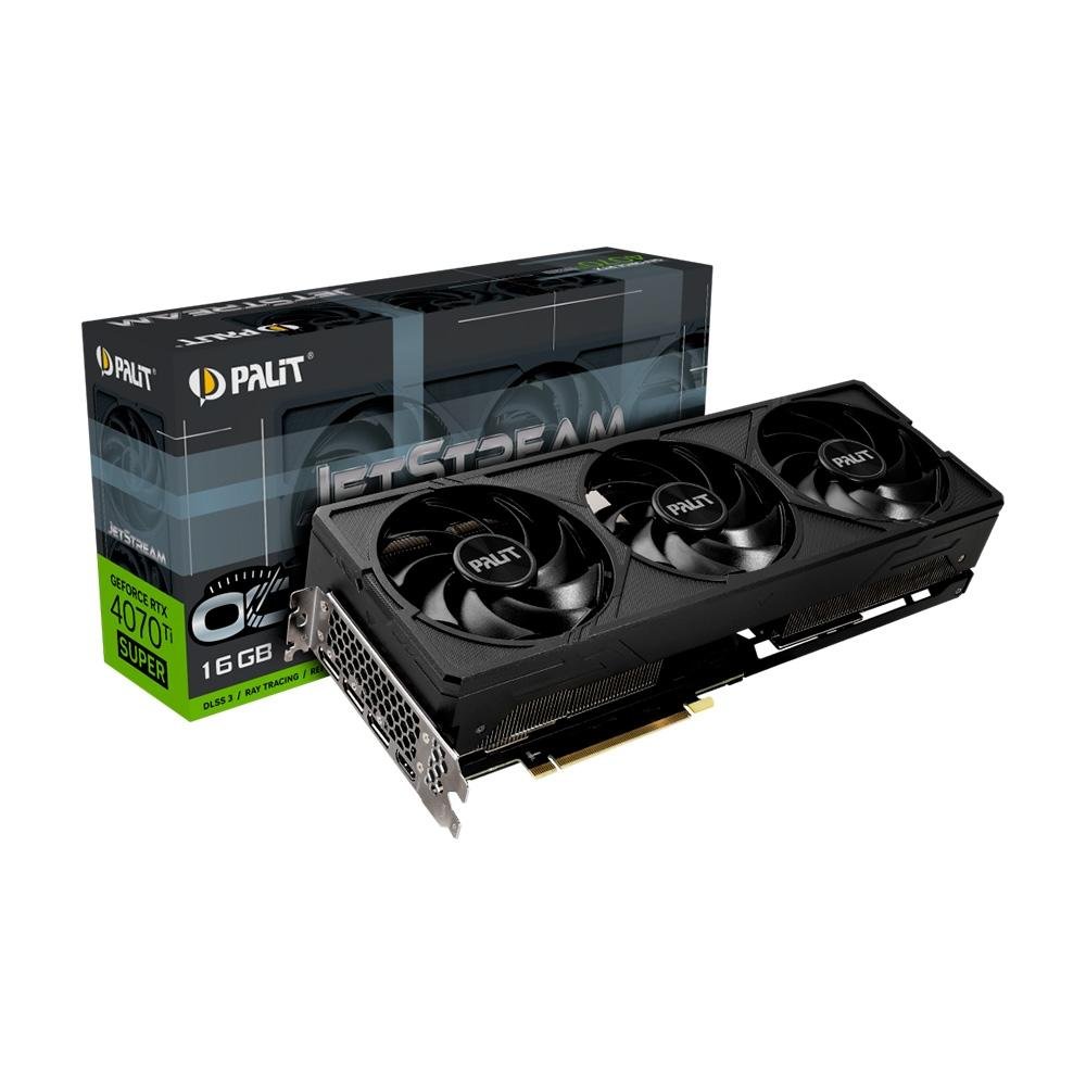 グラフィックボード・グラボ・ビデオカード RTX 4070 Ti 12GB PALIT JETSTREAM Placa de Video RTX 4070 Ti Super OC | KaBuM!