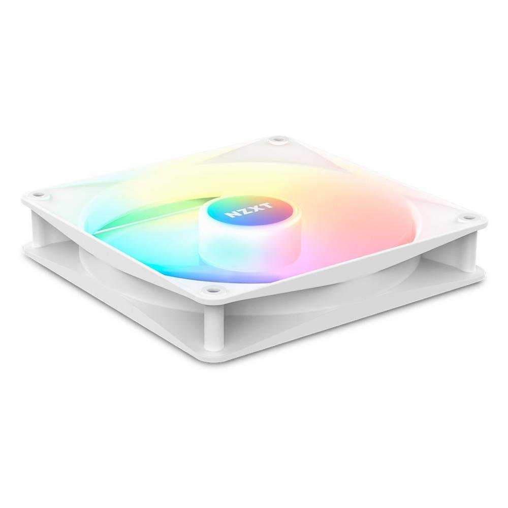 Kit com 2 Ventoinhas NZXT F140RGB Core, 140mm, RGB, Branco - RF-C14DF-W1