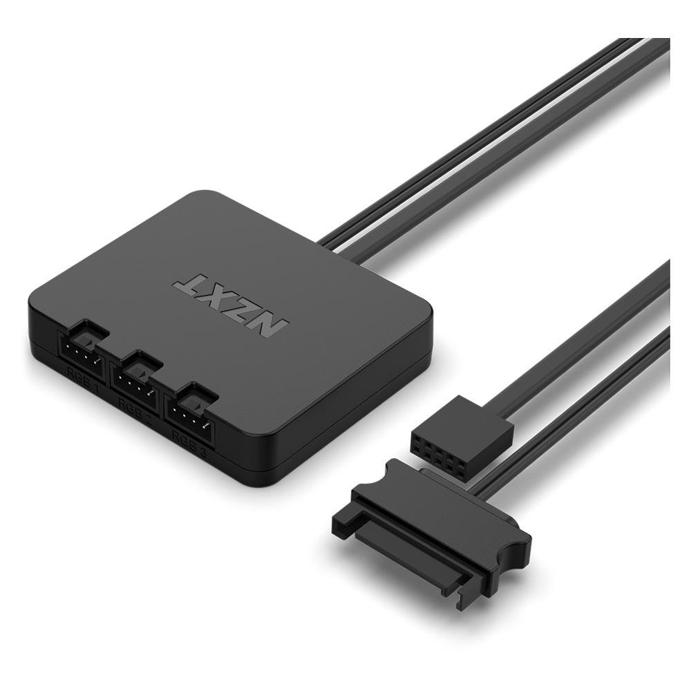 Kit com 2 Ventoinhas NZXT F140RGB Core, 140mm, RGB, Branco - RF-C14DF-W1