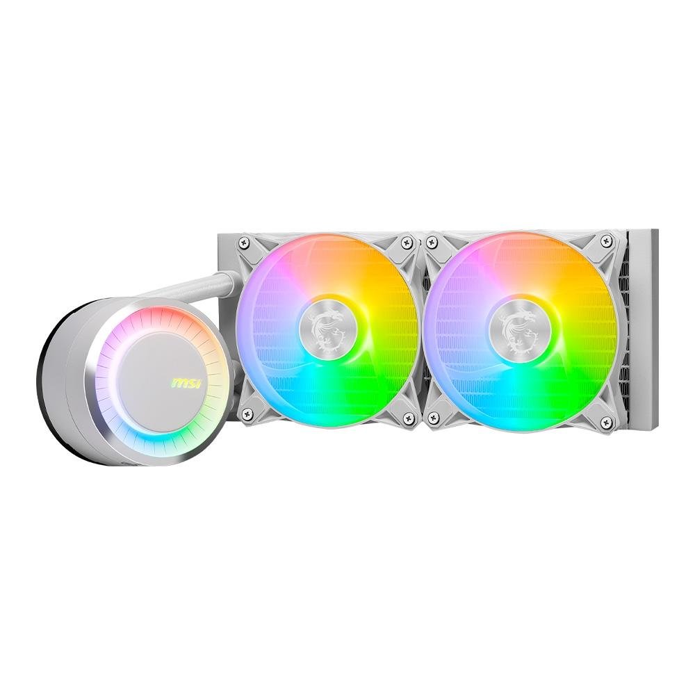 MSI MAG CORELIQUID E240 ホワイト RGB 冷却システム Water Cooler MSI Mag Coreliquid E240 White| KaBuM!
