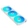 Kit com 3 Ventoinhas Lian Li UNI FAN AL V2, 120mm, RGB, Branco - UF-AL120V2-3W