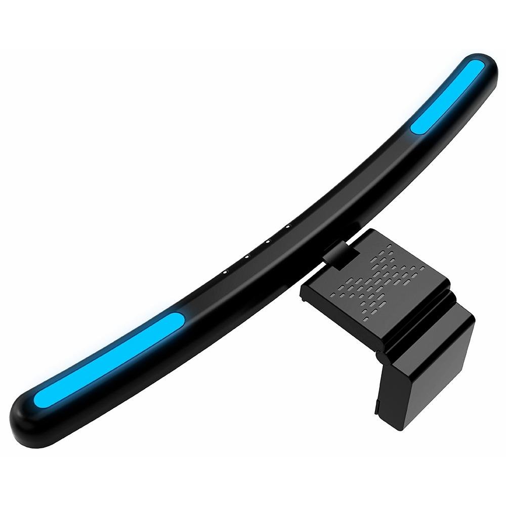 Luminária Led para Monitor Rise Mode Lumina 39cm RGB, monitores 27" a 31,5" polegadas, Curvo, Preto - RM-LMC-39-B-RGB