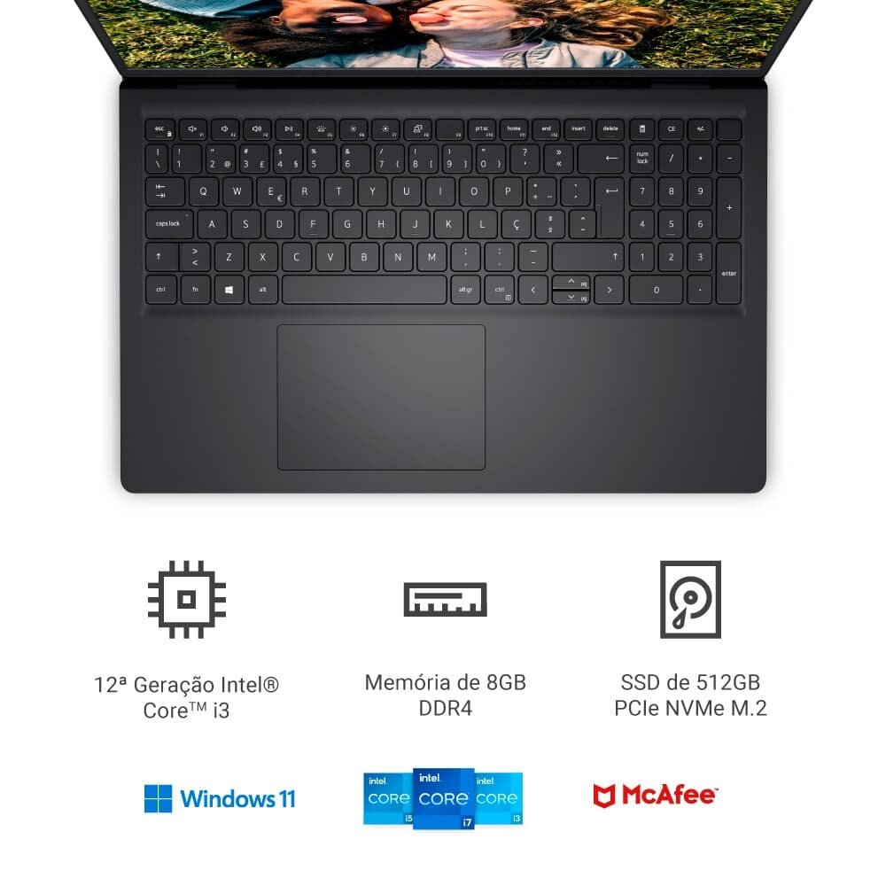 Notebook Dell 210-BMYR Intel Core i3 | KaBuM!