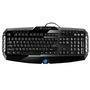 Teclado Sharkoon Gamer Multimídia Skiller Preto e Azul