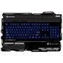 Teclado Sharkoon Gamer Multimídia Skiller Preto e Azul