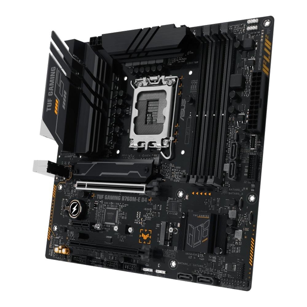 Placa-Mãe ASUS TUF Gaming B760M-E D4, Intel, M-ATX, DDR4, Preto - 90MB1E90-M0EAY0