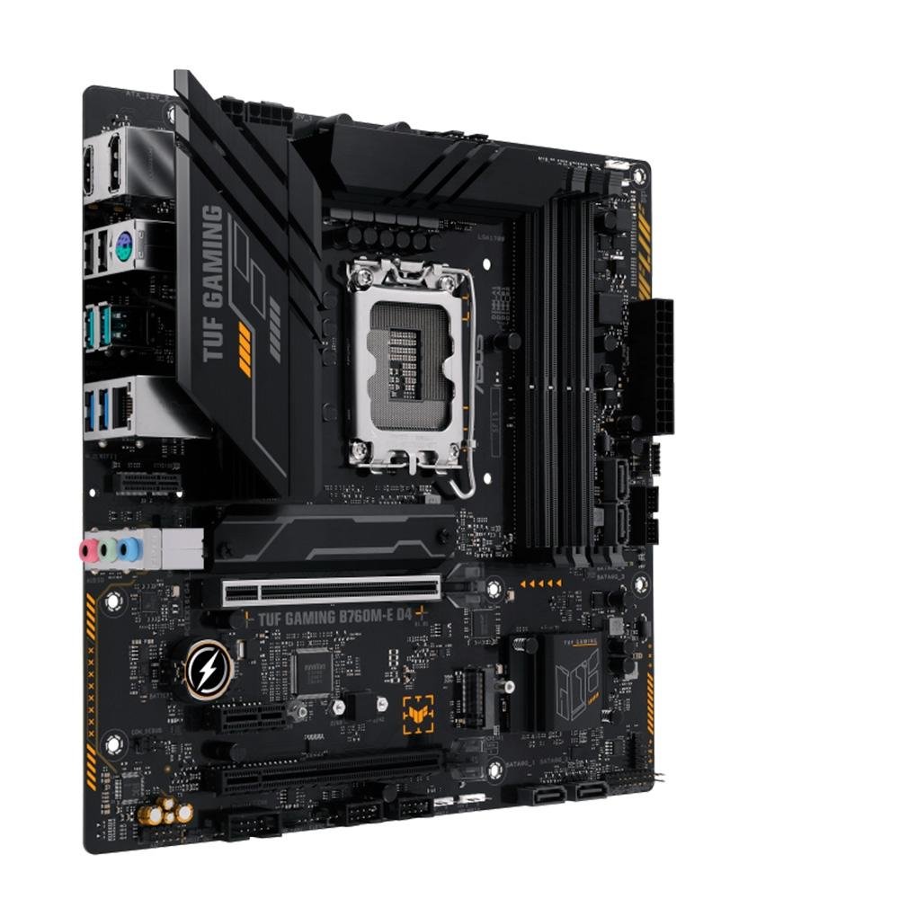 Placa-Mãe ASUS TUF Gaming B760M-E D4, Intel, M-ATX, DDR4, Preto - 90MB1E90-M0EAY0