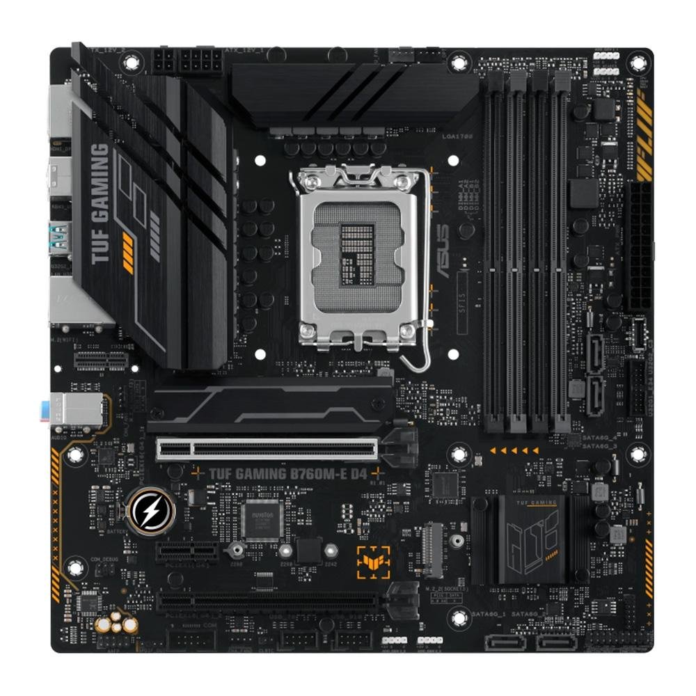 Placa-Mãe ASUS TUF Gaming B760M-E D4, Intel, M-ATX, DDR4, Preto - 90MB1E90-M0EAY0