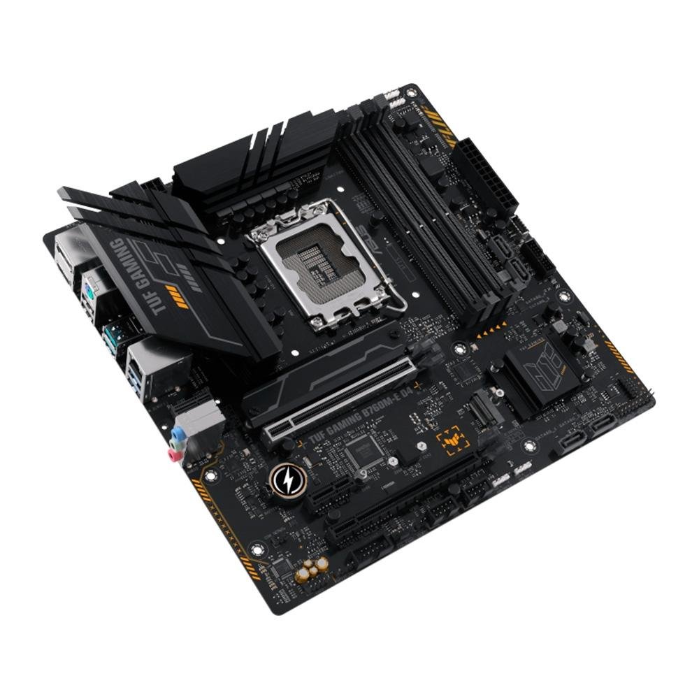Placa-Mãe ASUS TUF Gaming B760M-E D4, Intel, M-ATX, DDR4, Preto - 90MB1E90-M0EAY0