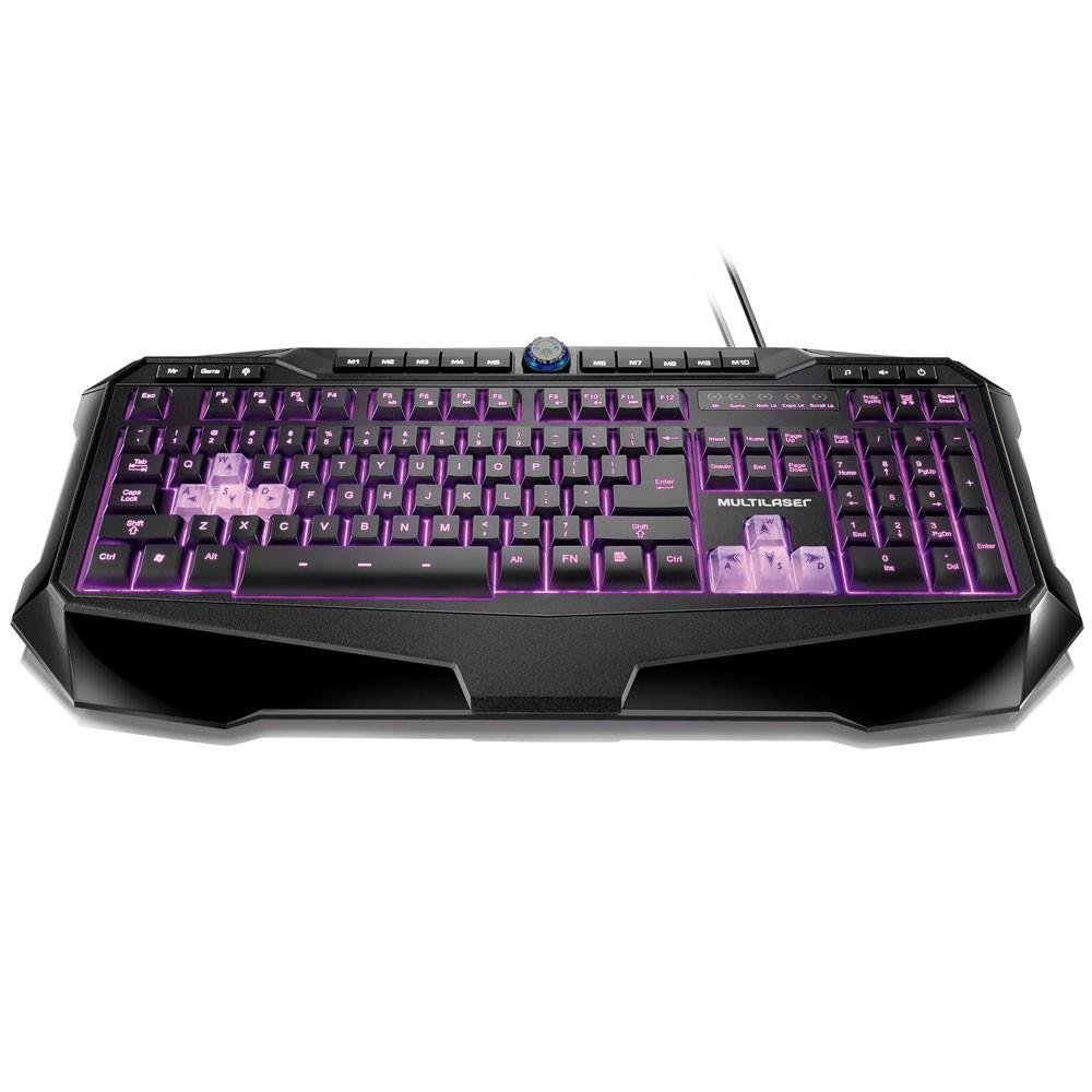 Teclado Gamer Warrior LED, ABNT2  - TC167