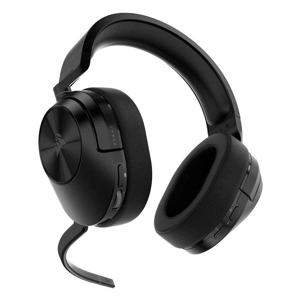 Headset Gamer Sem Fio Corsair HS55 Wireless, Dolby 7.1 Surround, Neodimio de 50mm, USB Tipo-C, Wireless e Bluetooth, Preto - CA-9011280-NA