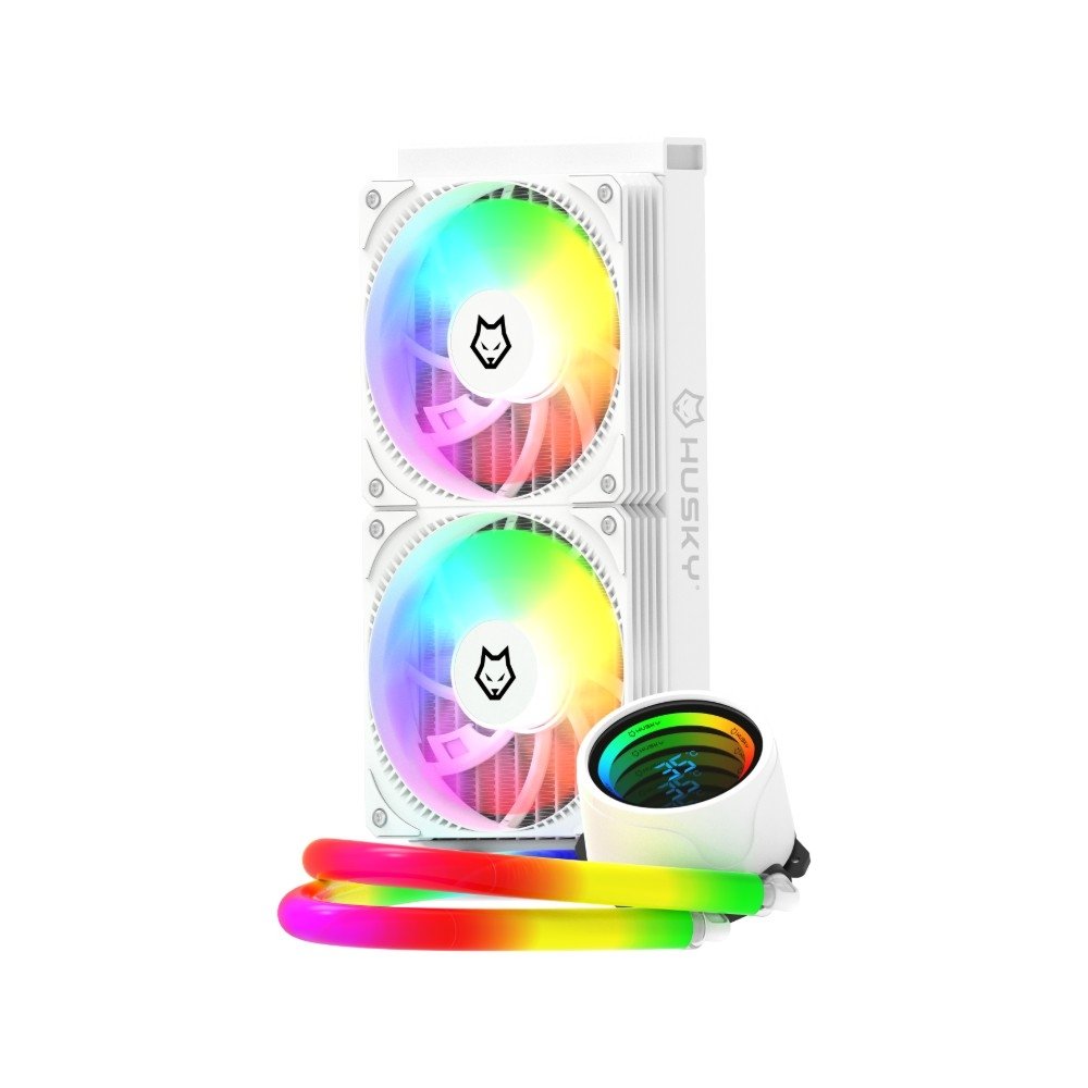 Water Cooler Husky Icy Comet, Iluminação ARGB, 240mm, AMD e Intel, Branco - HWT650BR Water Cooler Husky Icy Comet, Iluminação ARGB, 240mm, AMD e Intel, Branco - HWT650BR
