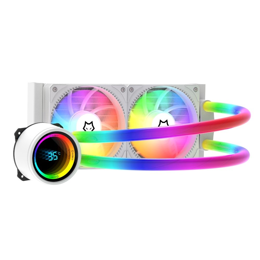 Water Cooler Husky Icy Comet, Iluminação ARGB, 240mm, AMD e Intel, Branco - HWT650BR Water Cooler Husky Icy Comet, Iluminação ARGB, 240mm, AMD e Intel, Branco - HWT650BR
