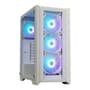 Gabinete Gamer Husky Dome 100, Mid Tower, ATX, Lateral e Frontal em Vidro, Sem FANs, Branco - HGN100BR