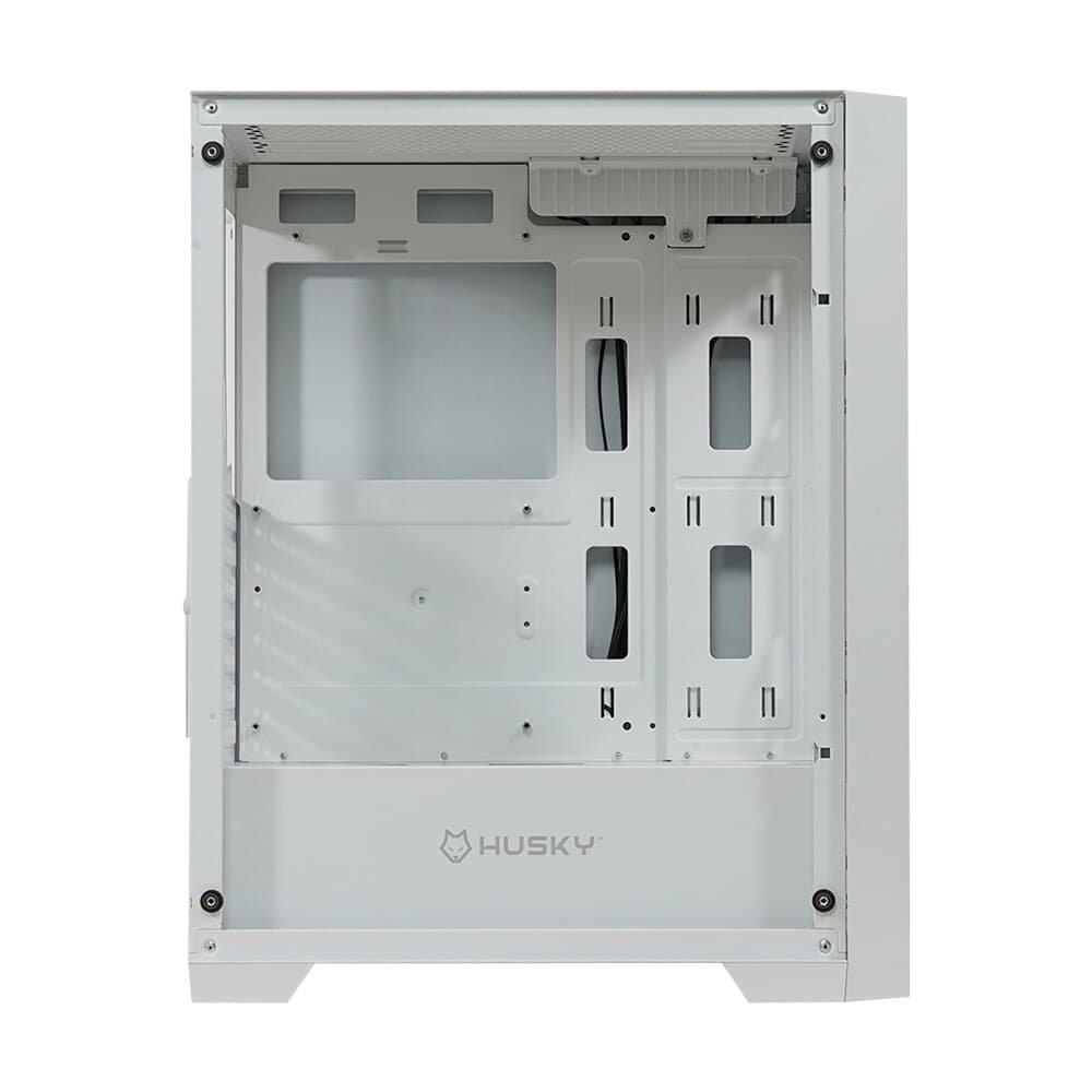 Gabinete Gamer Husky Dome 100, Mid Tower, ATX, Lateral e Frontal em Vidro, Sem FANs, Branco - HGN100BR Gabinete Gamer Husky Dome 100, Mid Tower, ATX, Lateral e Frontal em Vidro, Sem FANs, Branco - HGN100BR