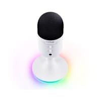 Microfone Gamer de Mesa Trust Yunix GXT 234W, RGB, Compatível com PC, USB, Branco - 25374