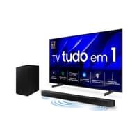 Smart TV 85 Polegadas Samsung Crystal UHD 4K, 3 HDMI, 1 USB, Bluetooth + Soundbar - Hw-b550/zd Kit