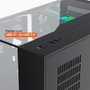 Gabinete Gamer Husky Dome 700, 7 Fans ARGB, Vidro Temperado Frontal/Lateral, Water Cooler 360mm, ATX/M-ATX, USB 3.0 - HGN700PT