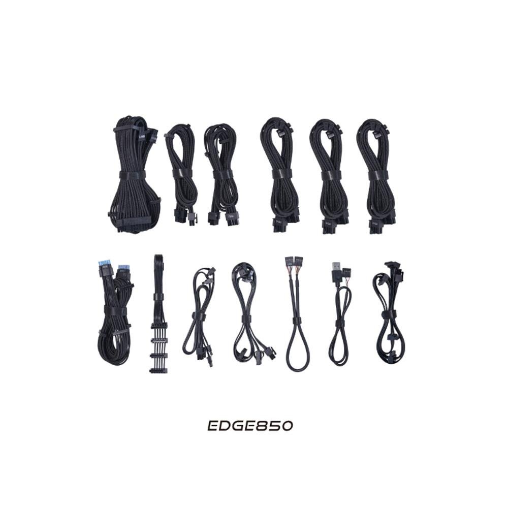 Fonte Lian Li EG0850 BLACK WO, 850W, 80 Plus Platinum, Modular, PFC Ativo, Com Cabo, Preto - EG0850 BLACK WO