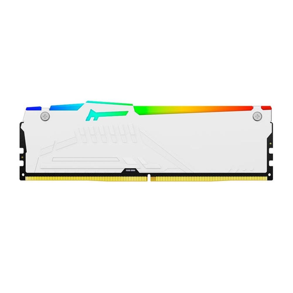 Memória RAM Kingston Fury Beast Expo, RGB, 32GB, 6000MT/s, DDR5, DIMM, CL30, Branco - KF560C30BWEA-32
