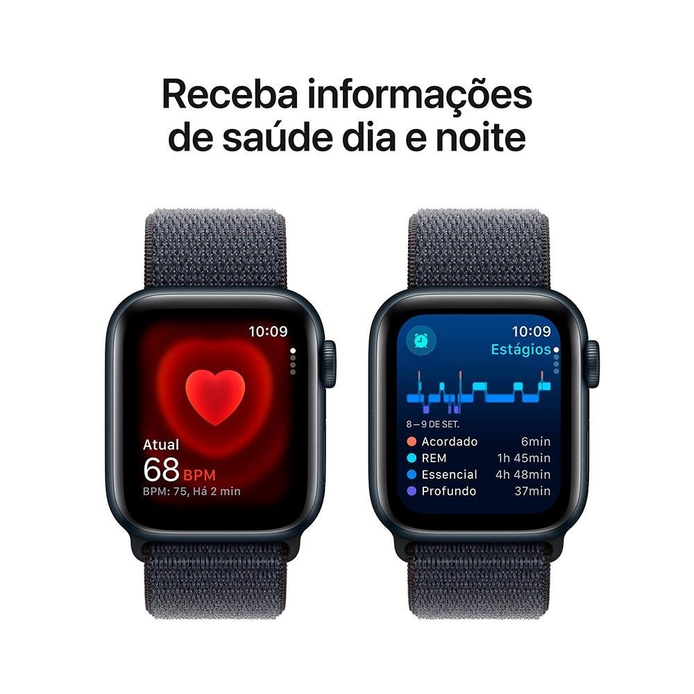 Apple Watch SE GPS, Caixa Meia-Noite 40mm KaBuM!
