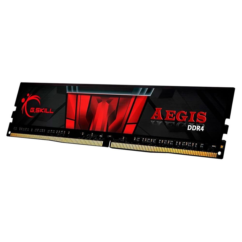 Memória RAM G.Skill Aegis 16GB, DDR4, 2666MHz, CL19 Preto - F4-2666C19S-16GIS Memória RAM G.Skill Aegis 16GB, DDR4, 2666MHz, CL19 Preto - F4-2666C19S-16GIS