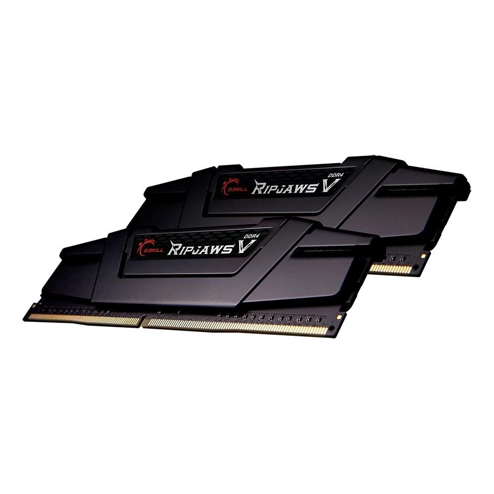 Memória RAM G.Skill Ripjaws V Series 64GB (2x32GB), DDR4, 3600MHz, 288-Pin, CL18, Preto - F4-3600C18D-64GVK