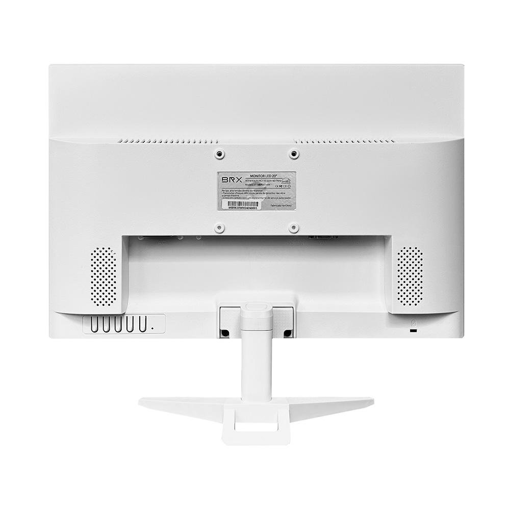 Monitor BRX 20" WSXGA LED, 60hz, 5Ms, HDMI e VGA, VESA, Branco - MBRX20WH