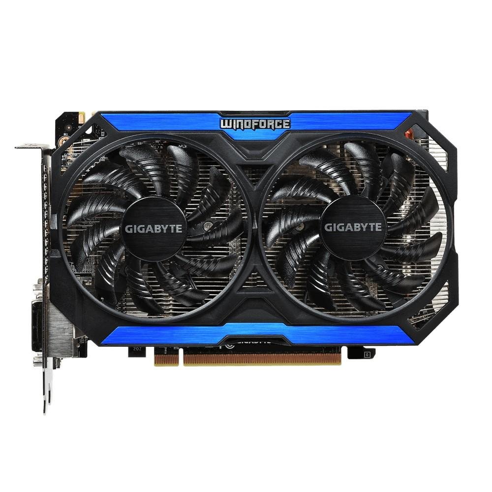 Placa de Vídeo VGA GigaByte GeForce GTX 960 4GB DDR5 128-bits OC Guru II WINDFORCE 3D Ready PCI-E 3.0 GV-N960OC-4GD Placa de Vídeo VGA GigaByte GeForce GTX 960 4GB DDR5 128-bits OC Guru II WINDFORCE 3D Ready PCI-E 3.0 GV-N960OC-4GD