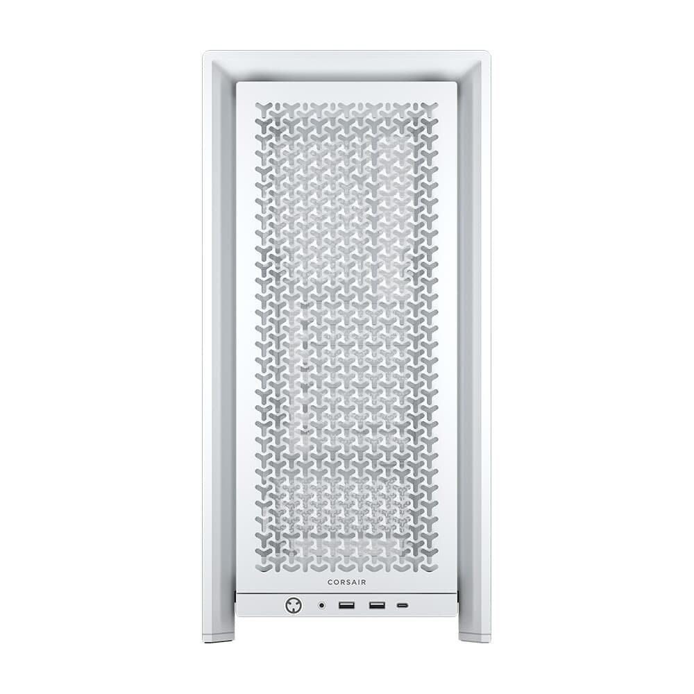 Gabinete Corsair Frame 4000D RS, Mid Tower, ATX, Lateral em Vidro, Modular High, Airflow, 3x FANs, Branco - CC-9011313-WW