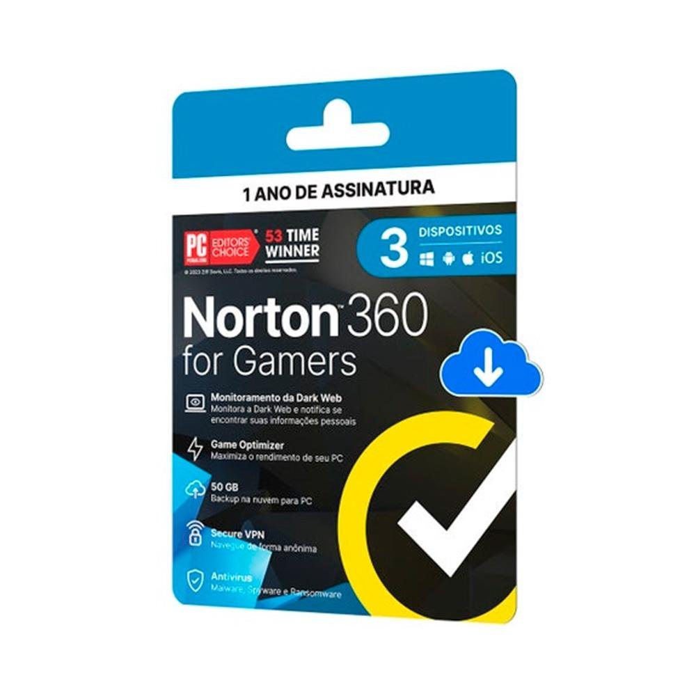 Norton 360 For Gamers 3 Dispositivos, 12 Meses, ESD - 21415189