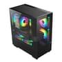 Gabinete Gamer Hyrax HGB320, Mini Tower, M-ATX, Frontal e Lateral em Vidro Temperado, Sem FANs, Preto - HGB320B