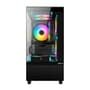 Gabinete Gamer Hyrax HGB320, Mini Tower, M-ATX, Frontal e Lateral em Vidro Temperado, Sem FANs, Preto - HGB320B