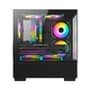 Gabinete Gamer Hyrax HGB320, Mini Tower, M-ATX, Frontal e Lateral em Vidro Temperado, Sem FANs, Preto - HGB320B