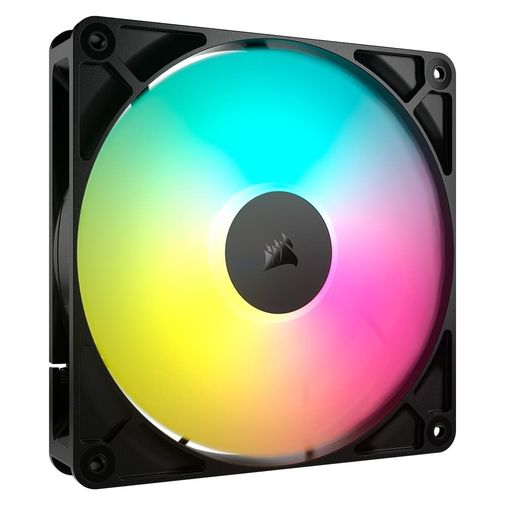 Kit com 2 Ventoinhas Corsair RS140 ARGB, 140mm, PWM, Preto - CO-9050183-WW Kit com 2 Ventoinhas Corsair RS140 ARGB, 140mm, PWM, Preto - CO-9050183-WW
