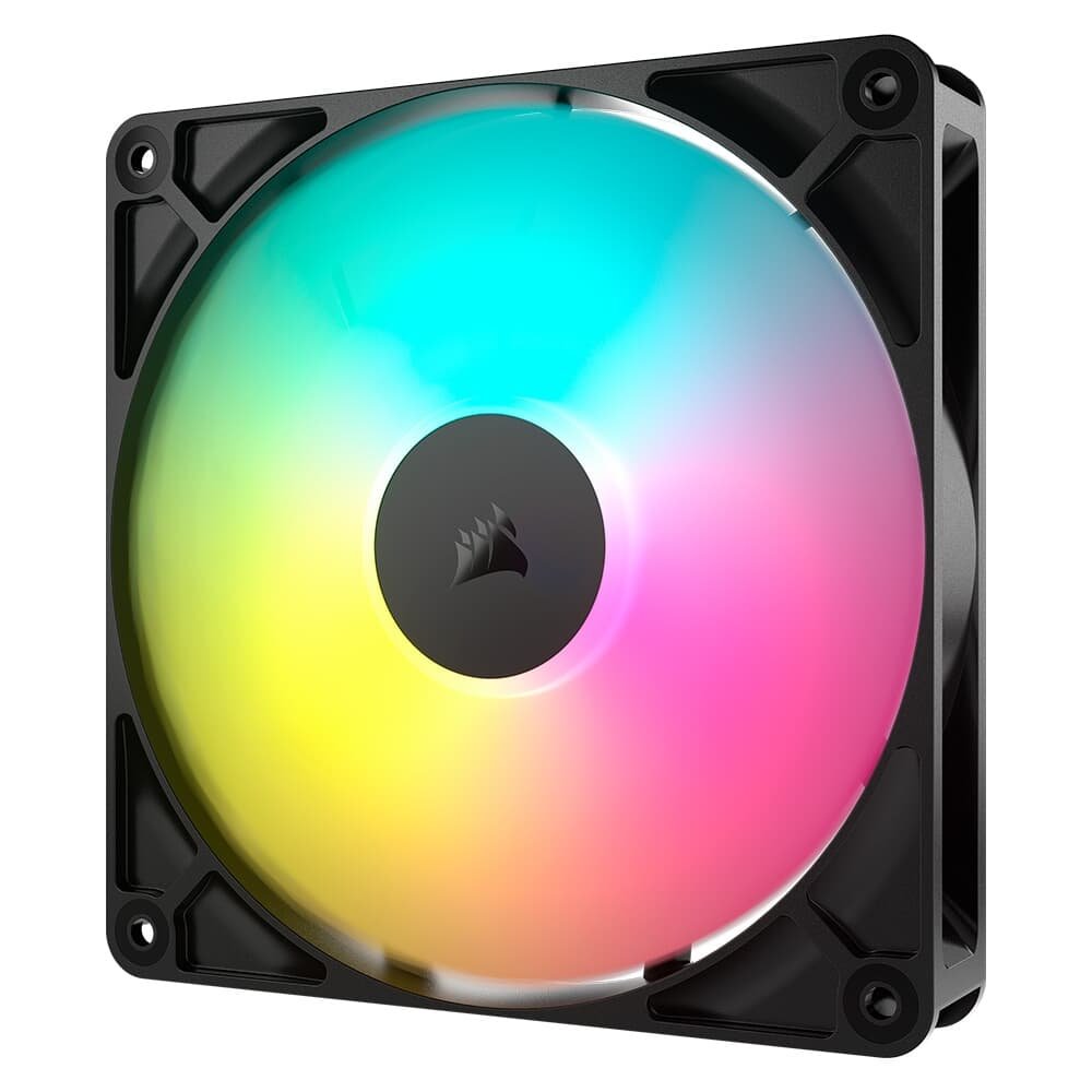 Kit com 2 Ventoinhas Corsair RS140 ARGB, 140mm, PWM, Preto - CO-9050183-WW Kit com 2 Ventoinhas Corsair RS140 ARGB, 140mm, PWM, Preto - CO-9050183-WW