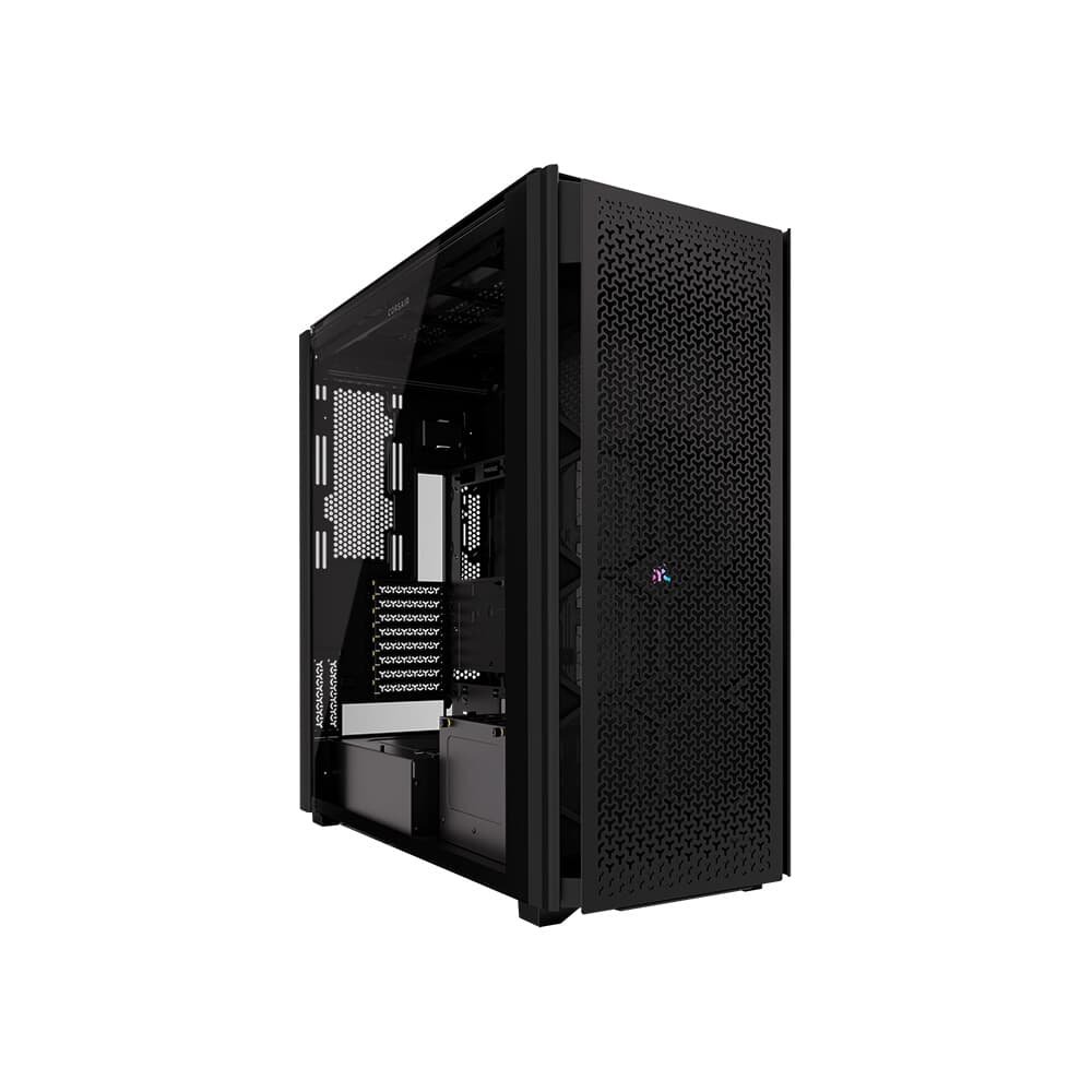 Gabinete Gamer CORSAIR 9000D AIRFLOW, RGB, Full Tower, Lateral em Vidro, iCUE LINK, Sem FANs, Preto - CC-9011273-WW