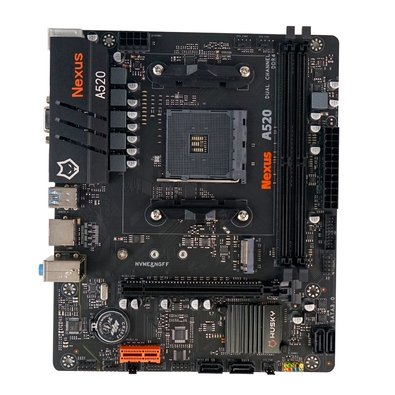 Placa-Mãe Husky Nexus A520, M.2 NVMe, DDR4 3200MHz, Ryzen 5000/4000/3000, Micro-ATX, 64GB Dual Channel - HPM520