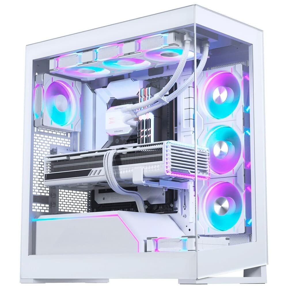 Gabinete Gamer Phanteks Nv5 Mkii, Mid Tower, Lateral em Vidro, Branco - PH-NV523TG_DMW02 Gabinete Gamer Phanteks Nv5 Mkii, Mid Tower, Lateral em Vidro, Branco - PH-NV523TG_DMW02